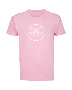 Camiseta "El Paraíso" Rosa - Corte RECTO