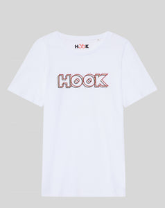 Camiseta blanca logo bordado HOOK